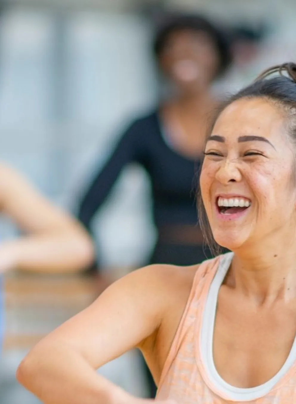woman in fitness class