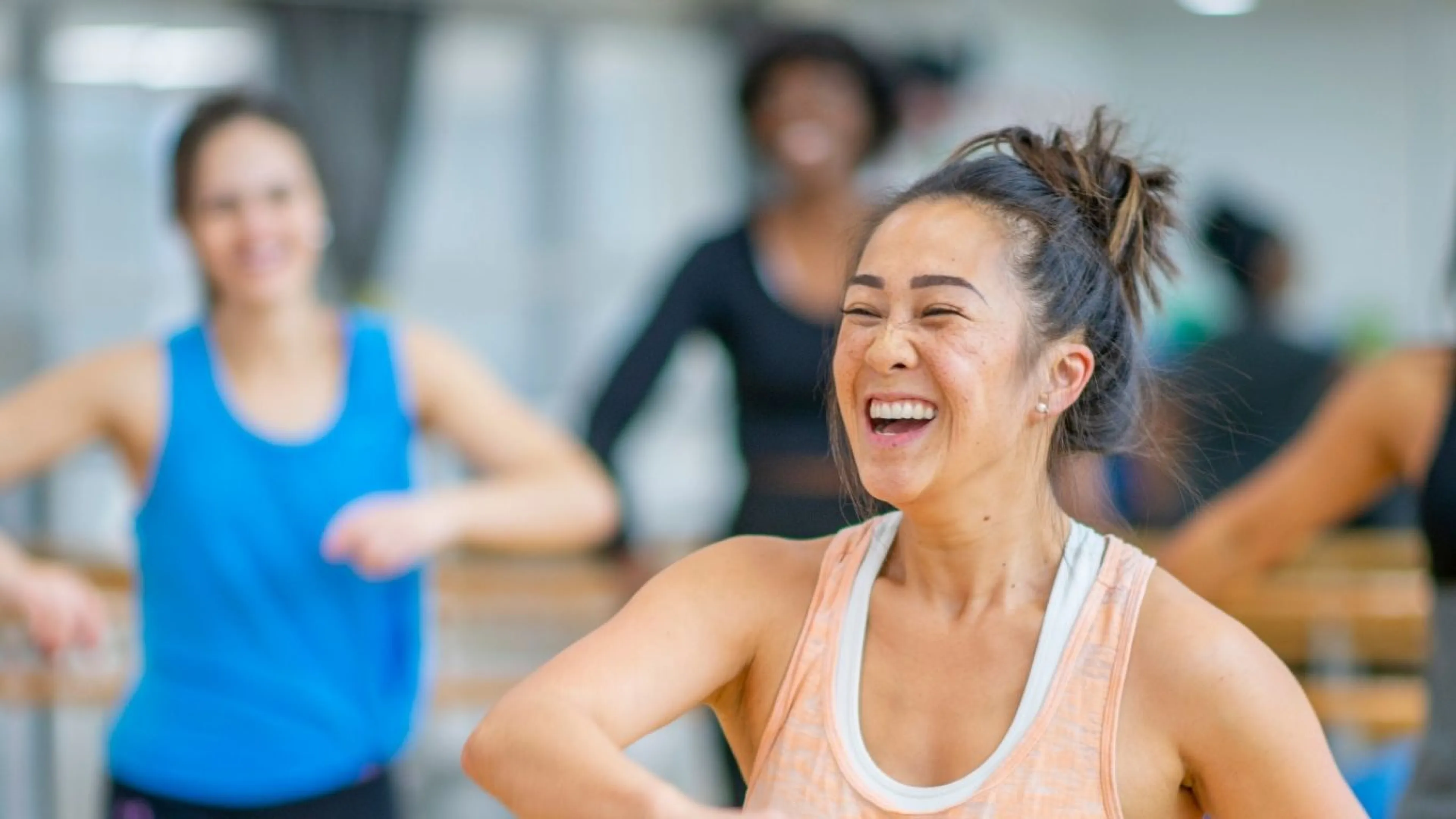 woman in fitness class