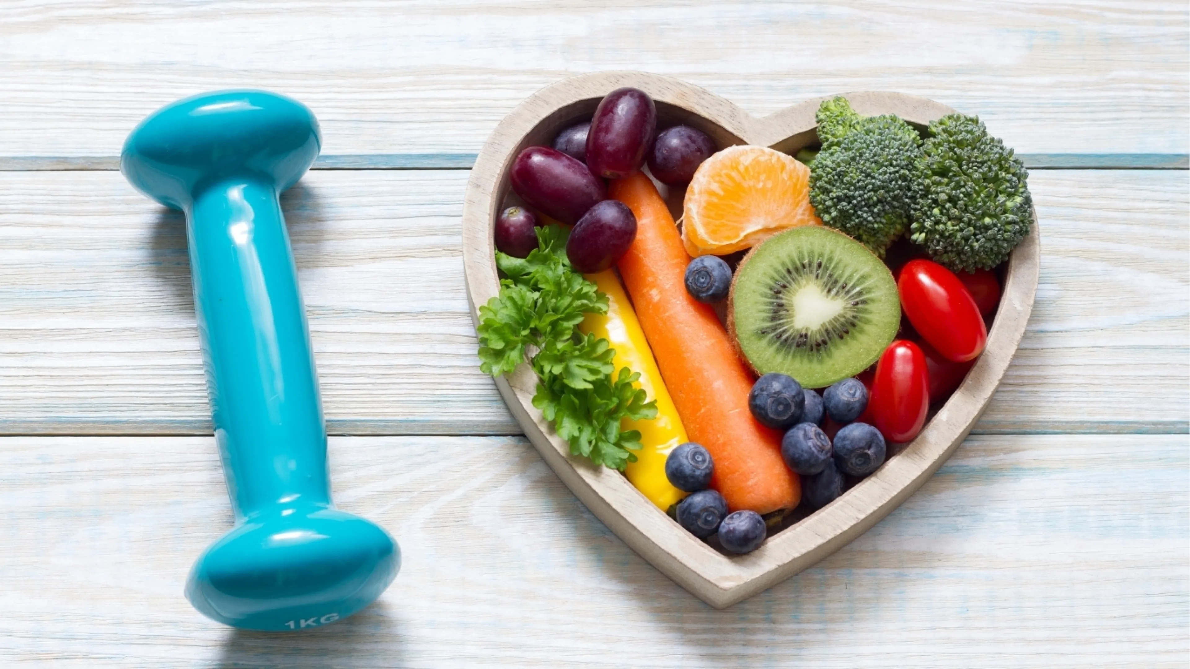 Nutritious foods and a handweight